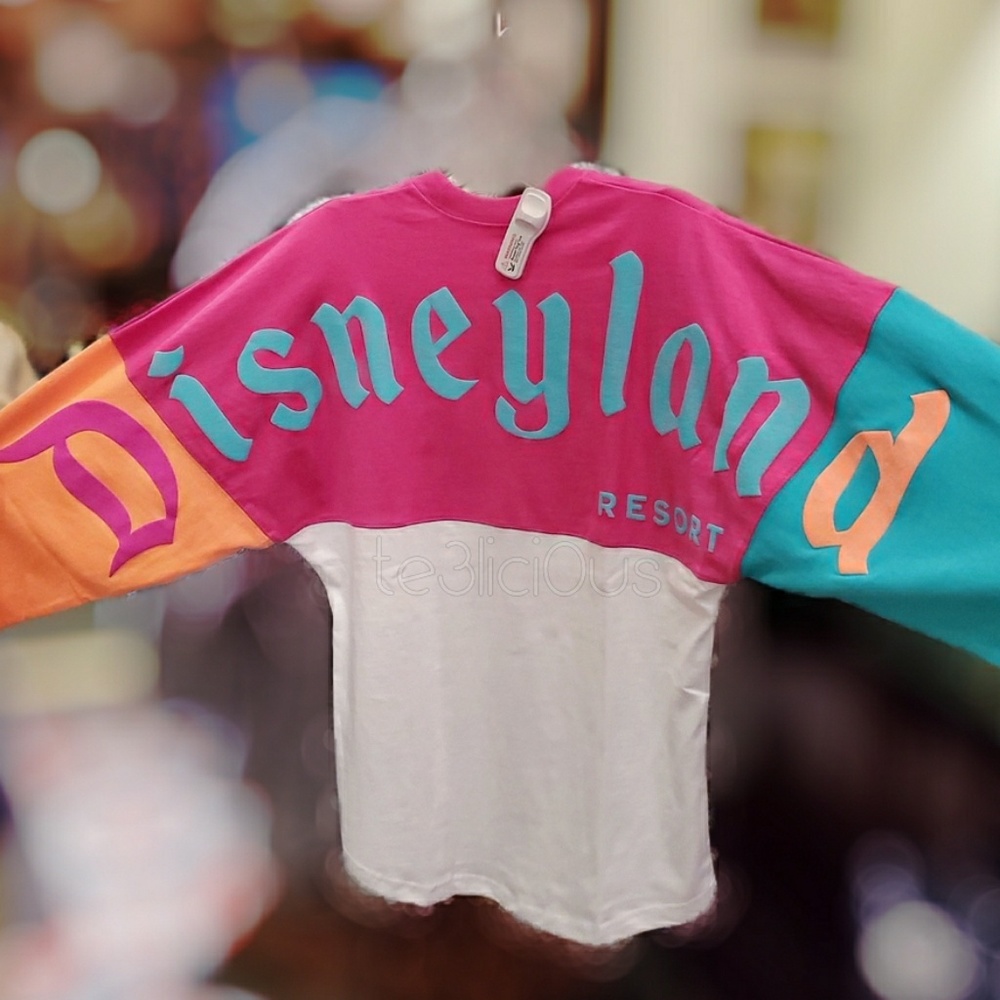 DISNEY PARKS RETRO MINNIE COLOR BLOCK SPIRT JERSEY - Picture 3 of 6